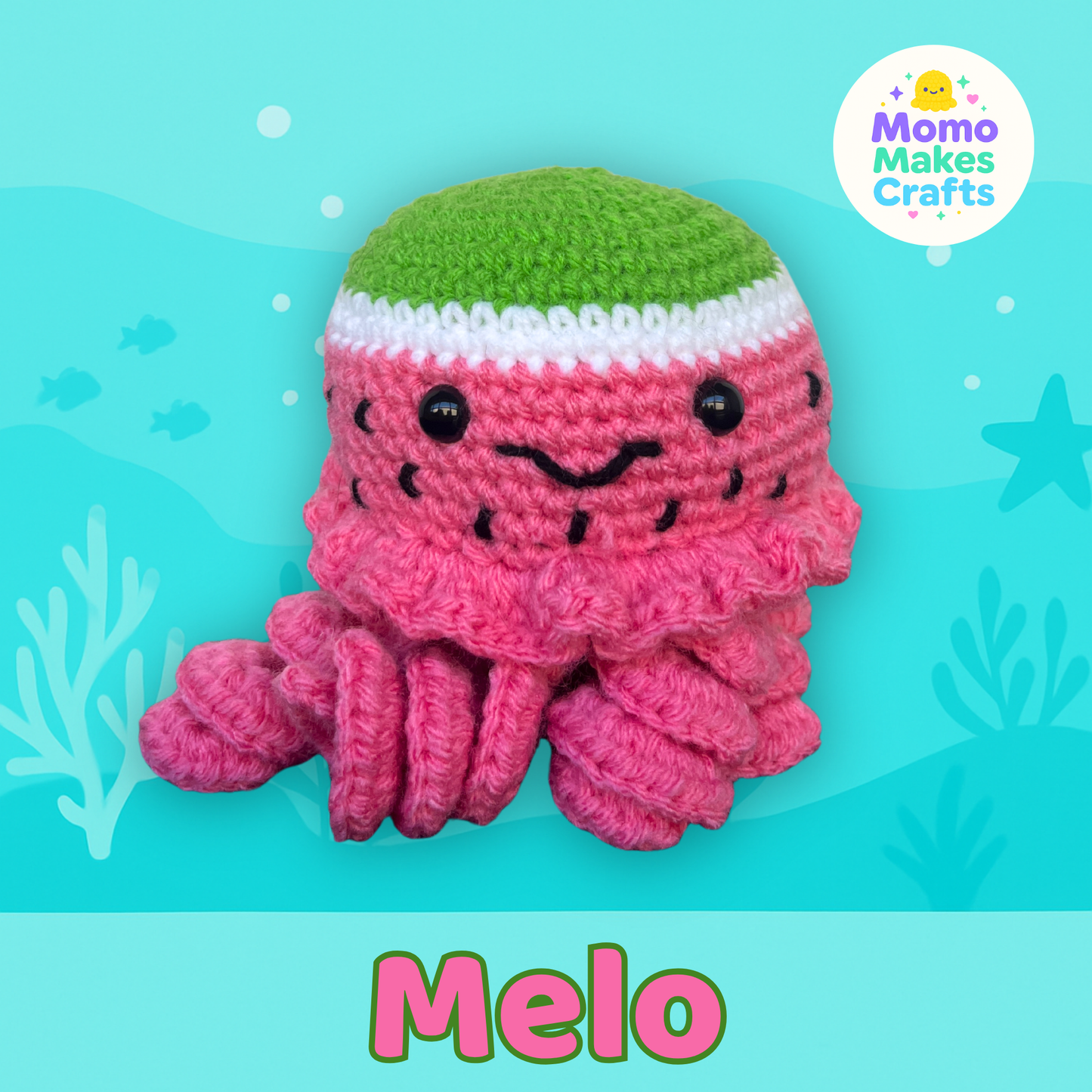 Fruit Jellyfish Collection – Handmade Crochet Plushies